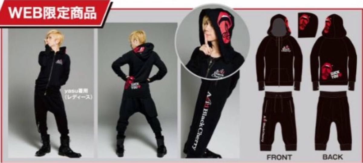 美品】希少web限定 受注限定生産Acid Black Cherry パーカー＆サルエル