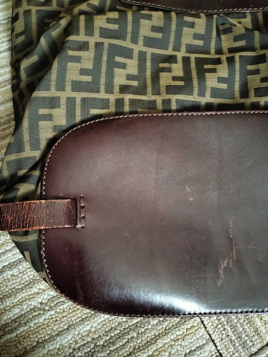 FENDI フェンディ ズッカ柄 エコバッグ トートバッグ 〜ポケット内張り