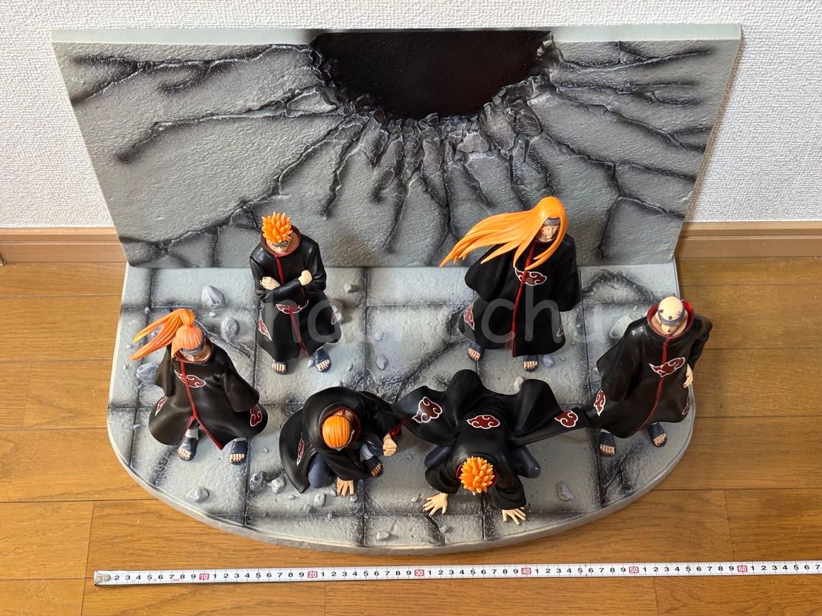 週末限定価格】NARUTO ナルト 暁 フィギュア 6体セット 台座付き 全長