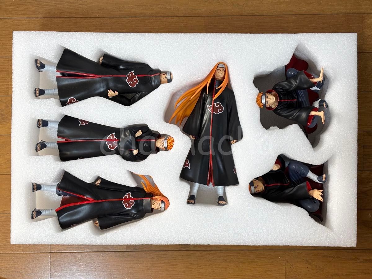 週末限定価格】NARUTO ナルト 暁 フィギュア 6体セット 台座付き 全長