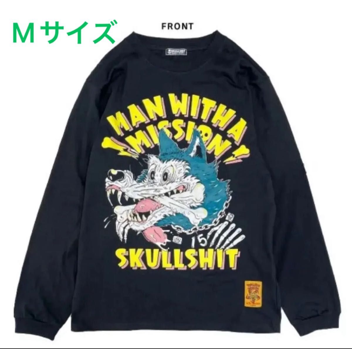 MAN WITH A MISSION SKULLSHIT コラボ Tシャツ Mサイズ ロングTシャツ