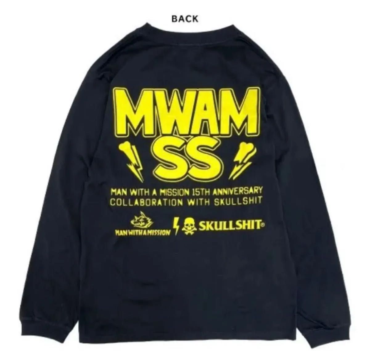 MAN WITH A MISSION SKULLSHIT コラボ Tシャツ Mサイズ ロングTシャツ