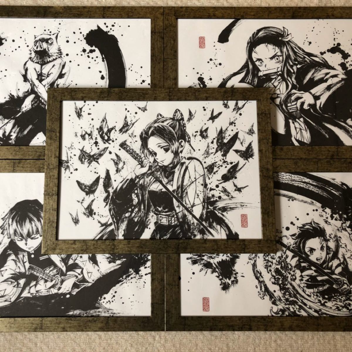 鬼滅の刃墨絵コレクション5点セット｜Yahoo!フリマ（旧PayPayフリマ）