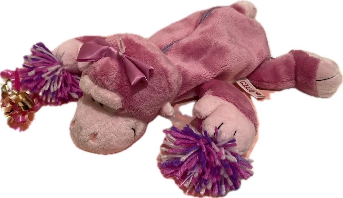 ニキ NICI フィギュアペンポーチ チアリーダー ゴリラ ピンクゴリラ