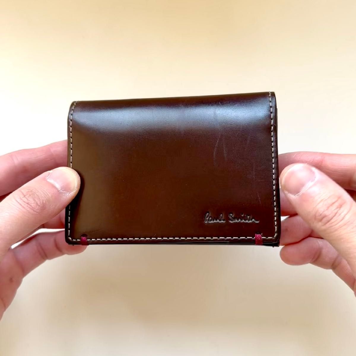 ポールスミス Paul Smith 名刺入れ コードバン ダークブラウン｜Yahoo