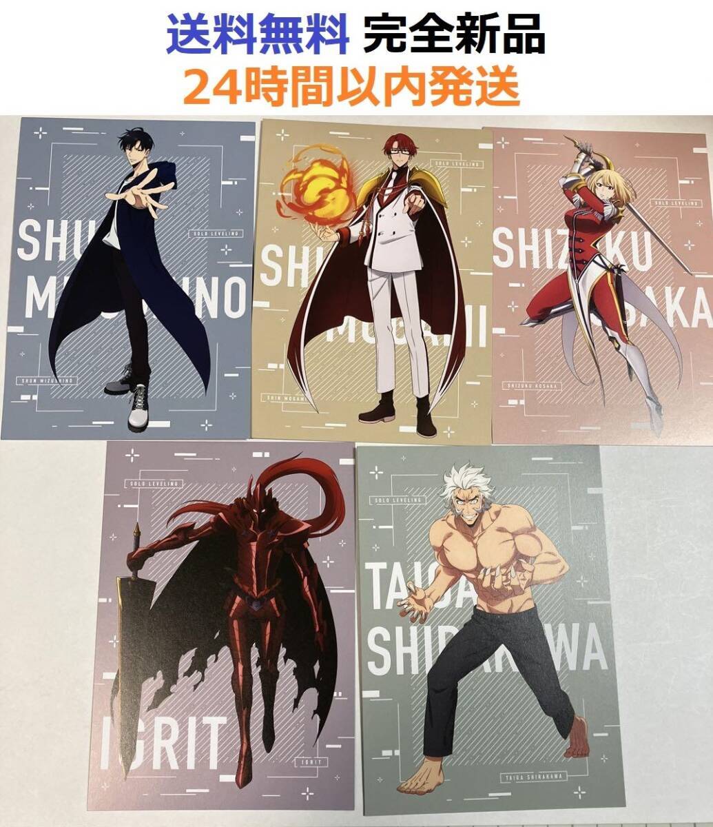 俺だけレベルアップな件 レア特典 イラストカード 全5種 コンプリート