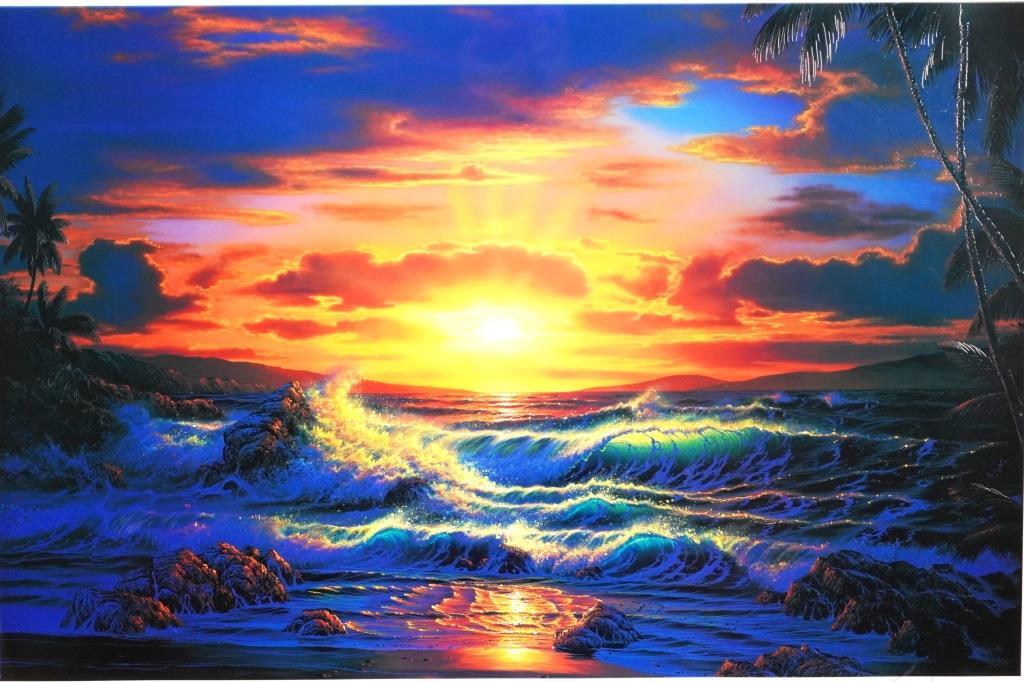 Yahoo!オークション - クリスチャン・ラッセン『アイランドロマンス』