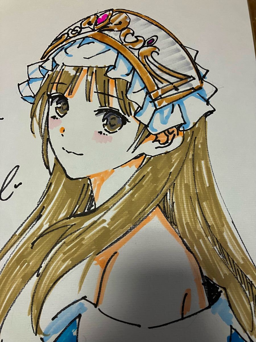 Yahoo!オークション - 直筆カラーイラスト サイン色紙 岸田メル トトリ