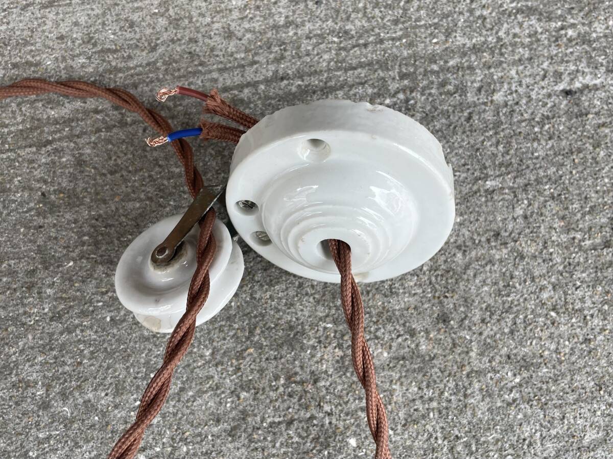 merci】 2a. フランス 吊り下げ 滑車 ランプ 古道具 什器 カフェ merci