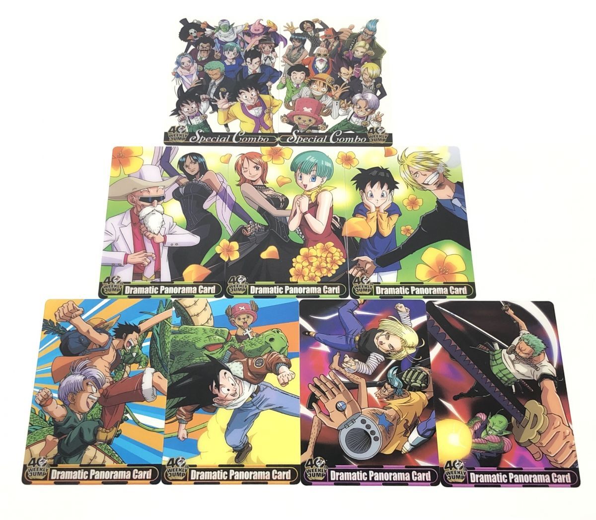 ドラゴンボール×ワンピース ジャンプ40周年森永ウエハースカード 未