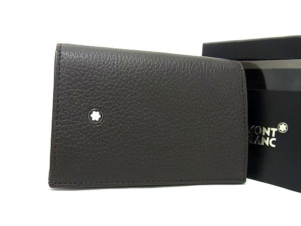 MONT BLANC ブラック レザー 名刺入れ カードケース「mimi」 MONT