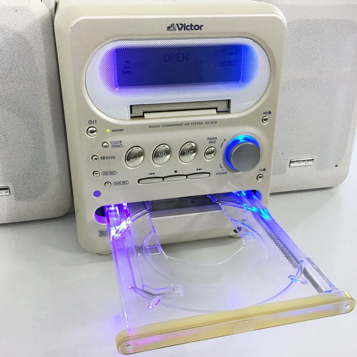 Yahoo!オークション - Victor ビクター ミニコンポ CD MD カセット FM