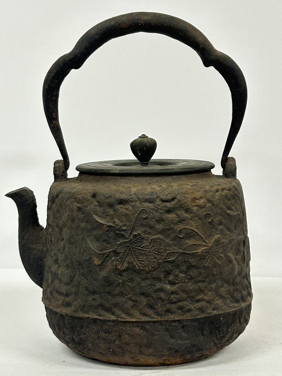 龍文堂 銅蓋サイズ9 cm内径7.7 cm 鉄瓶 龍文堂 銅蓋サイズ9 cm内径7.7