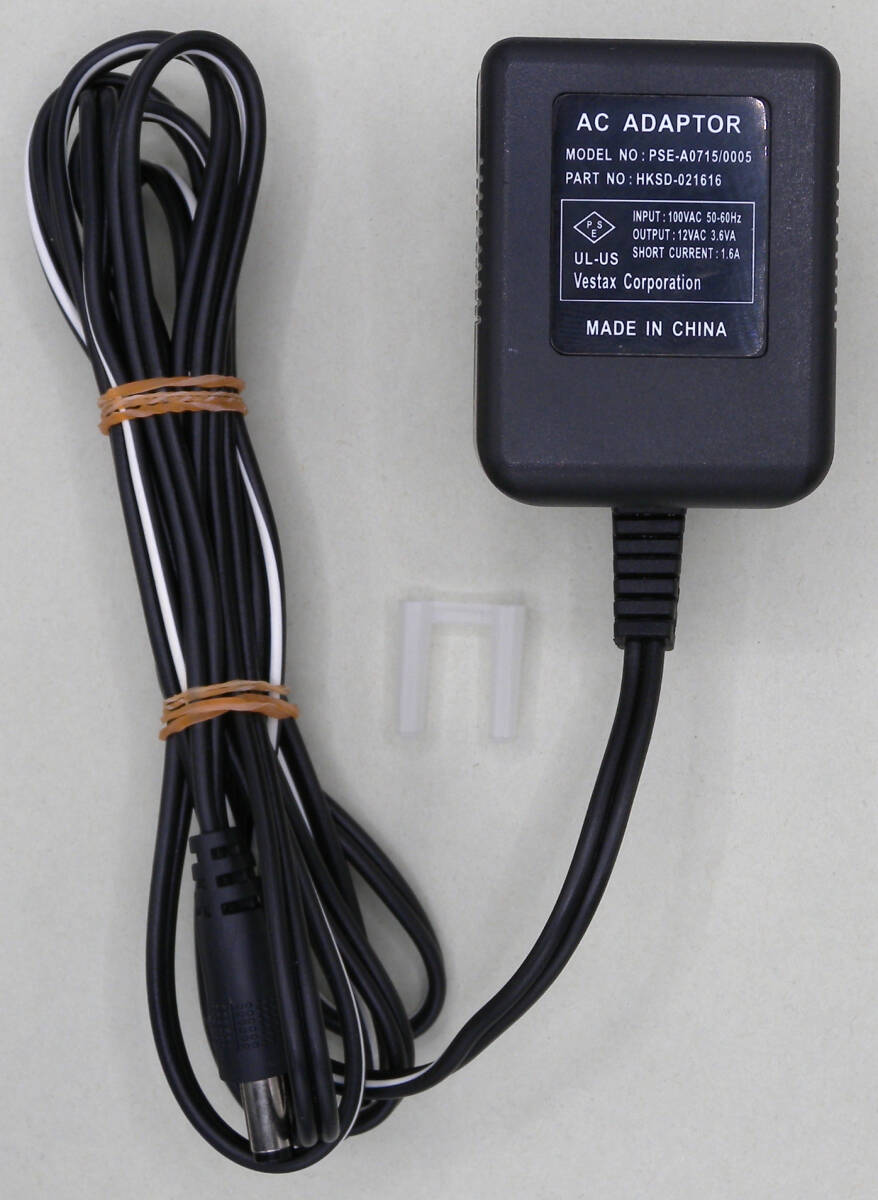 送料無料 Vestax ベスタクス 純正 ACアダプター 電源アダプター PSE