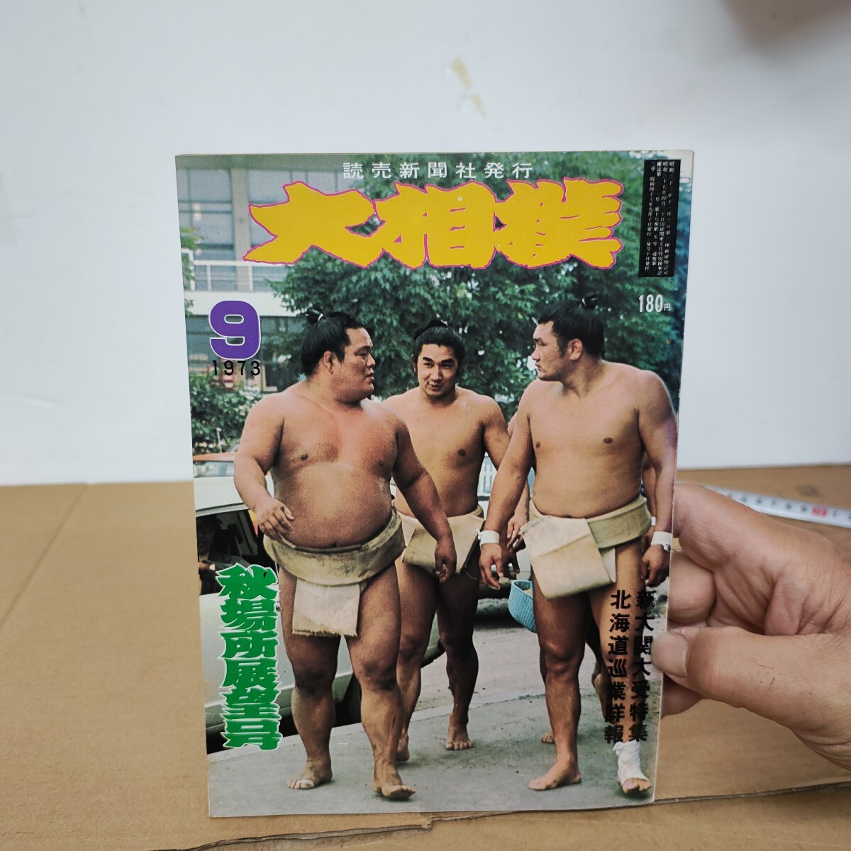 大相撲 昭和48年9月 新横綱 北の富士 琴桜 大錦 北の湖 貴乃花 輪島 魁