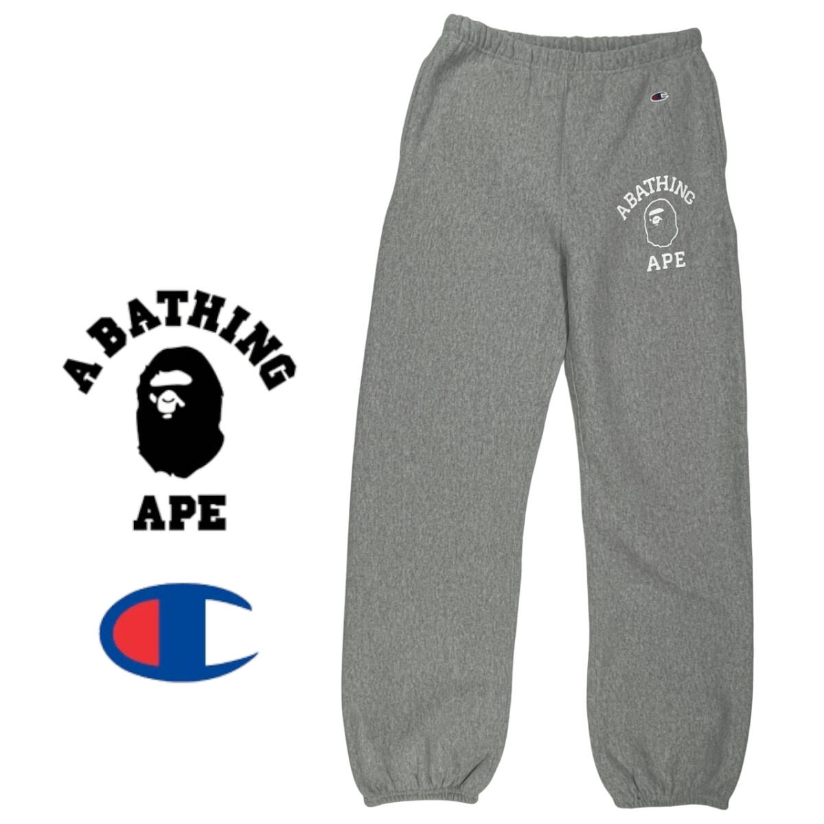 美品 A BATHING APE × Champion Reverse Weave siz XL （約76～92cm