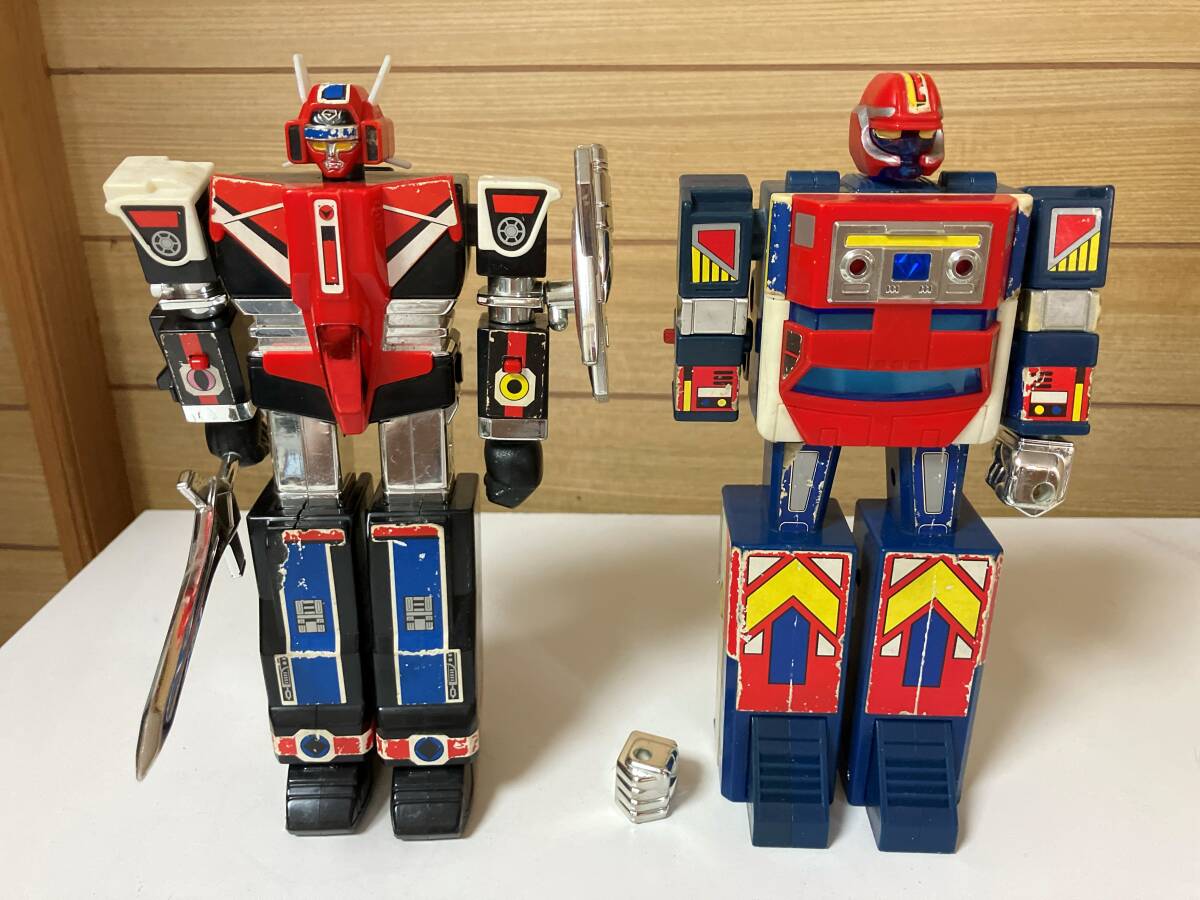 阿*佐様 中古品 光戦隊マスクマン グレートファイブ プラデラ 2体