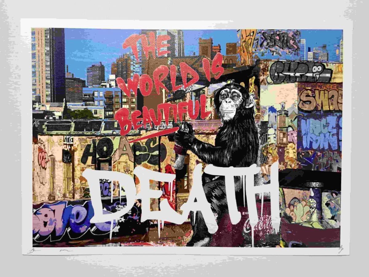 DEATH NYC 現代アートポスター 世界100枚限定 バンクシー ストリート