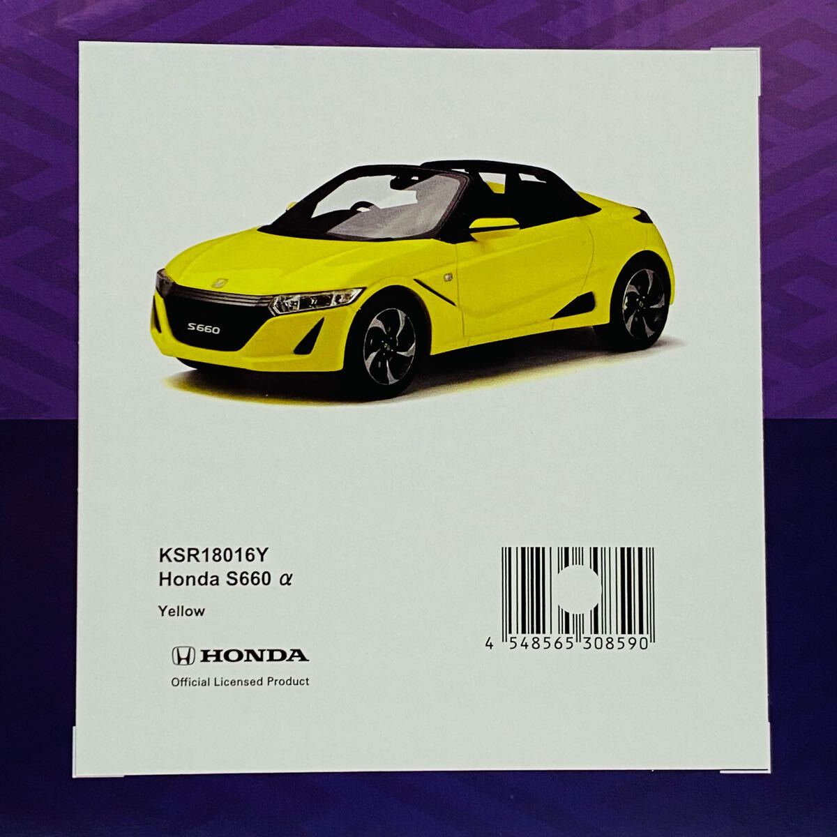 美品】Kyosho 京商 1/18 samurai HONDA S660α Yellow KSR18016Y ホンダ