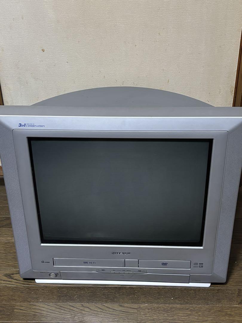 Yahoo!オークション - ブラウン管テレビ テレビデオ VT-21DV70 SHARP 0