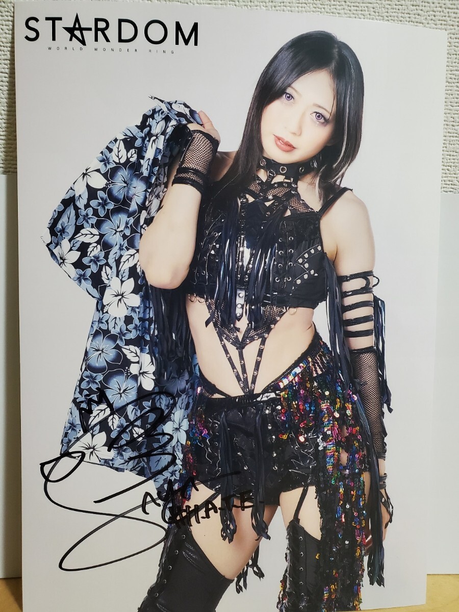 Yahoo!オークション - スターダム 上谷沙弥 直筆サイン入りポートレー