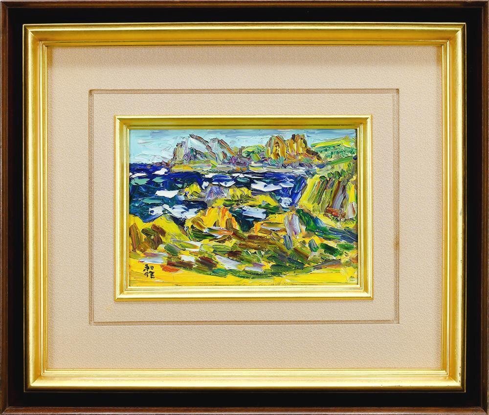 小林和作紀州の海です。小林和作は梅原龍三郎の弟子です。 小林和作