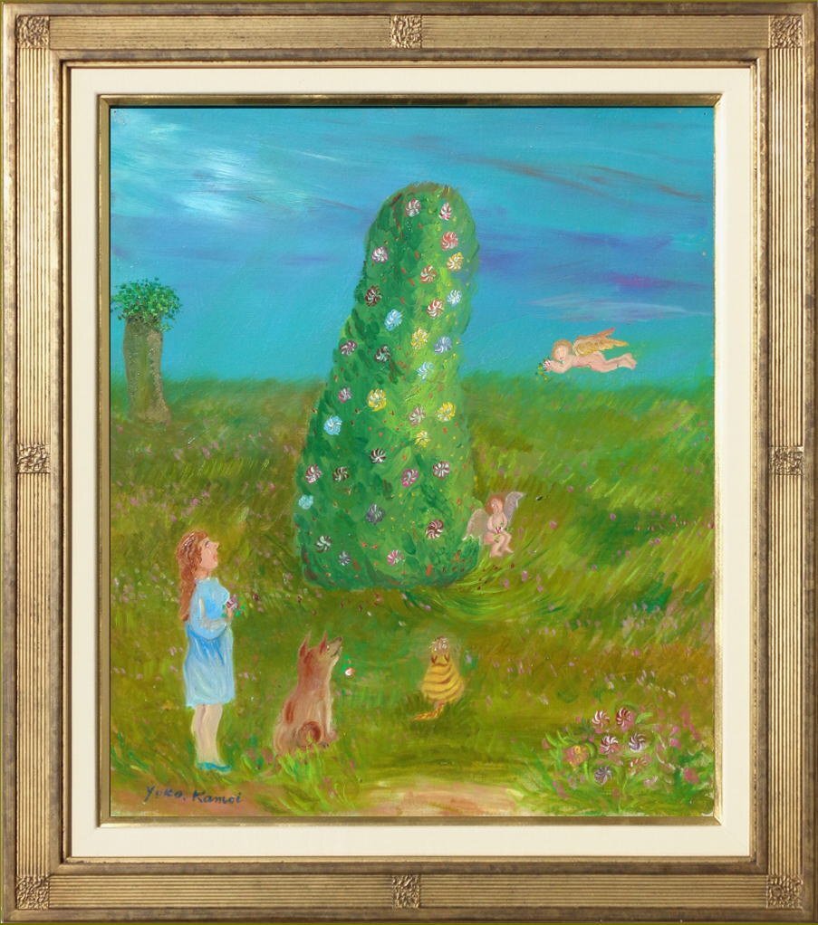 Yahoo!オークション - 真作保証 鴨居羊子 10号『ペチュニアの大木』下