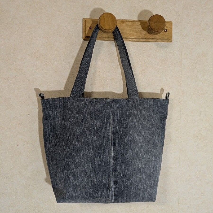 USEDデニムのリメイクバッグ((ハンドメイド)) デニムリメイク 手提げ