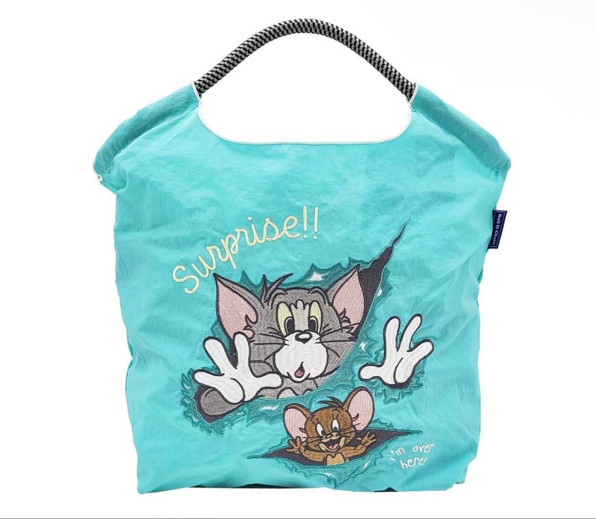 新品Ball &Chainボールアンドチェーントムとジェリーエコバッグ青