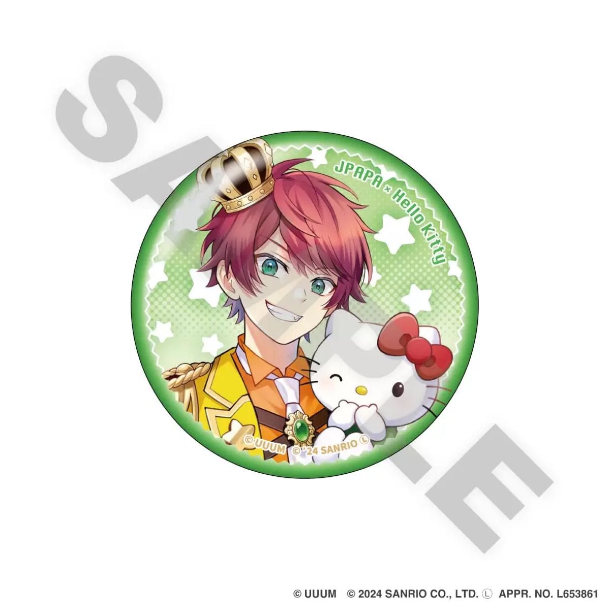 カラフルピーチ サンリオコラボ 缶バッジ 通常ver じゃぱぱ スイパラ