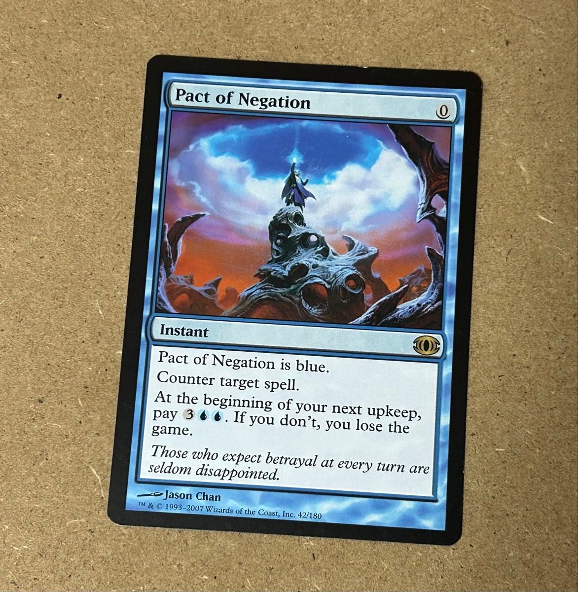 MTG 否定の契約 foil 日本語 未来予知 MTG 否定の契約 foil 日本語