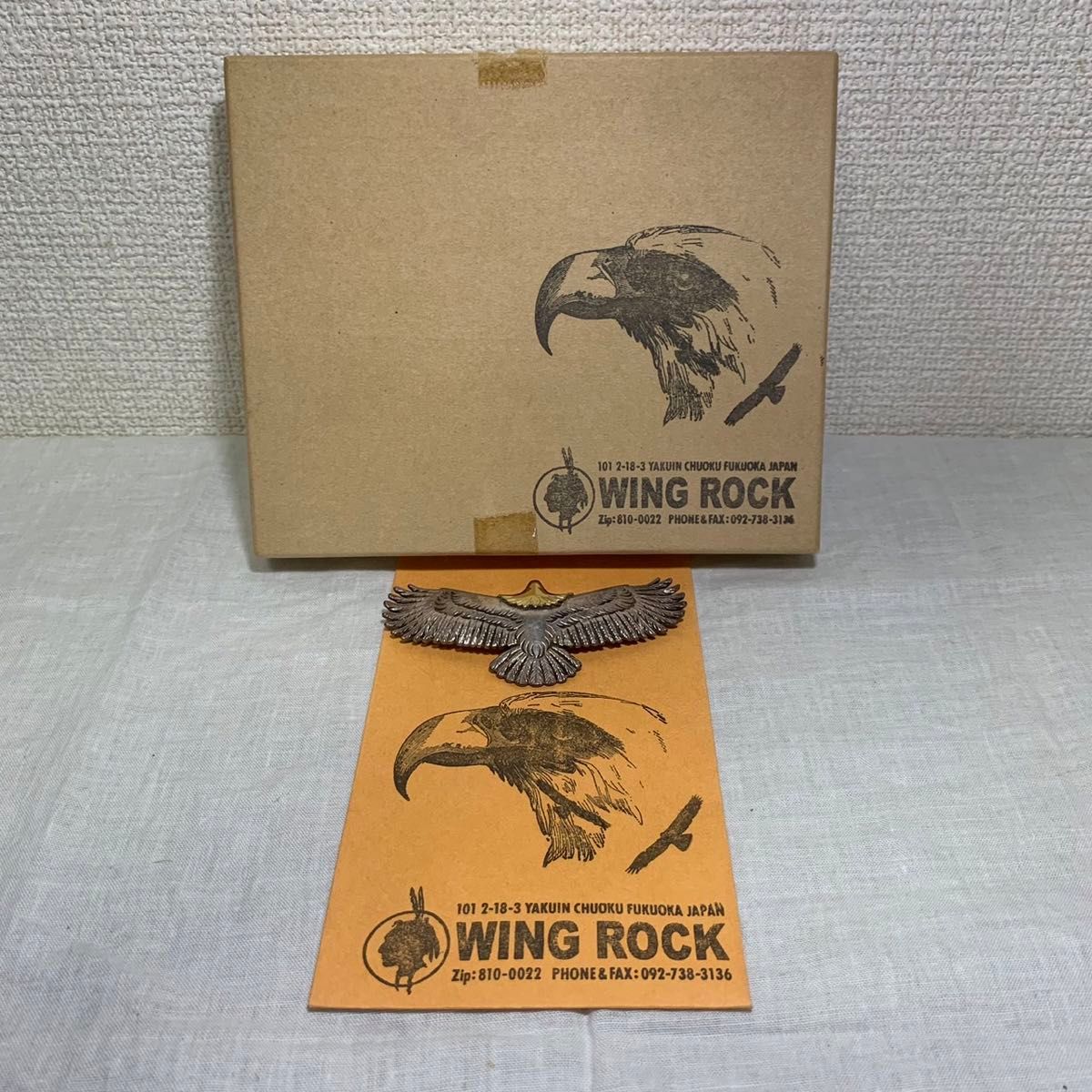 激レア】WING ROCK ウイングロック/ 18K 頭金 イーグル Lサイズ ルビー