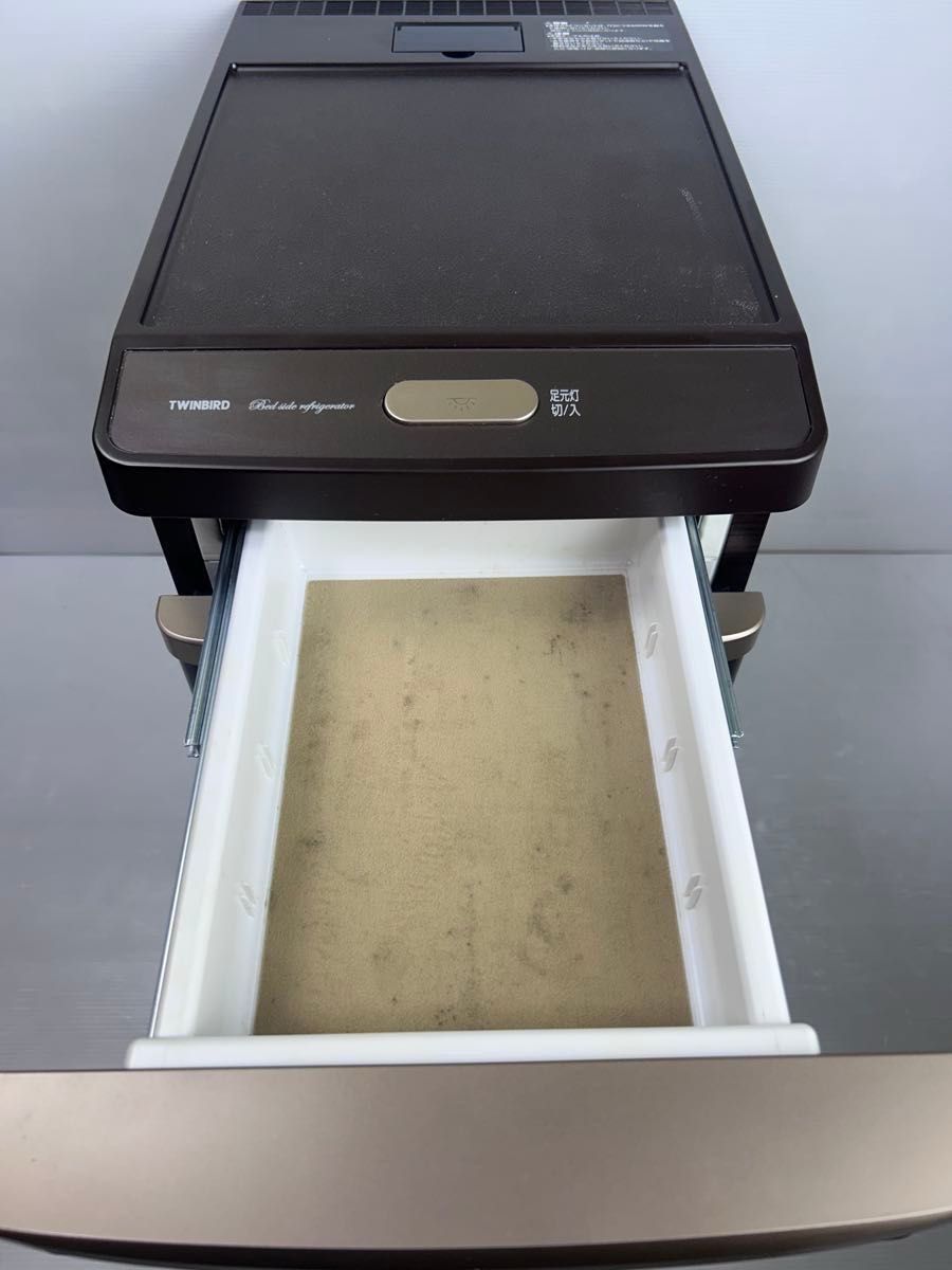 訳あり ツインバード ベッドサイド冷蔵庫 HR-D282 ダークブラウン