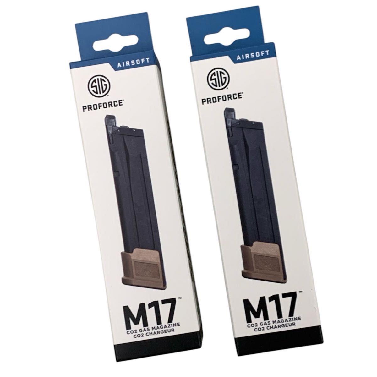 シグ 2本 TAN SIG SAUER ProForce M17 CO2 GBB CO2ガスガン用 マガジン