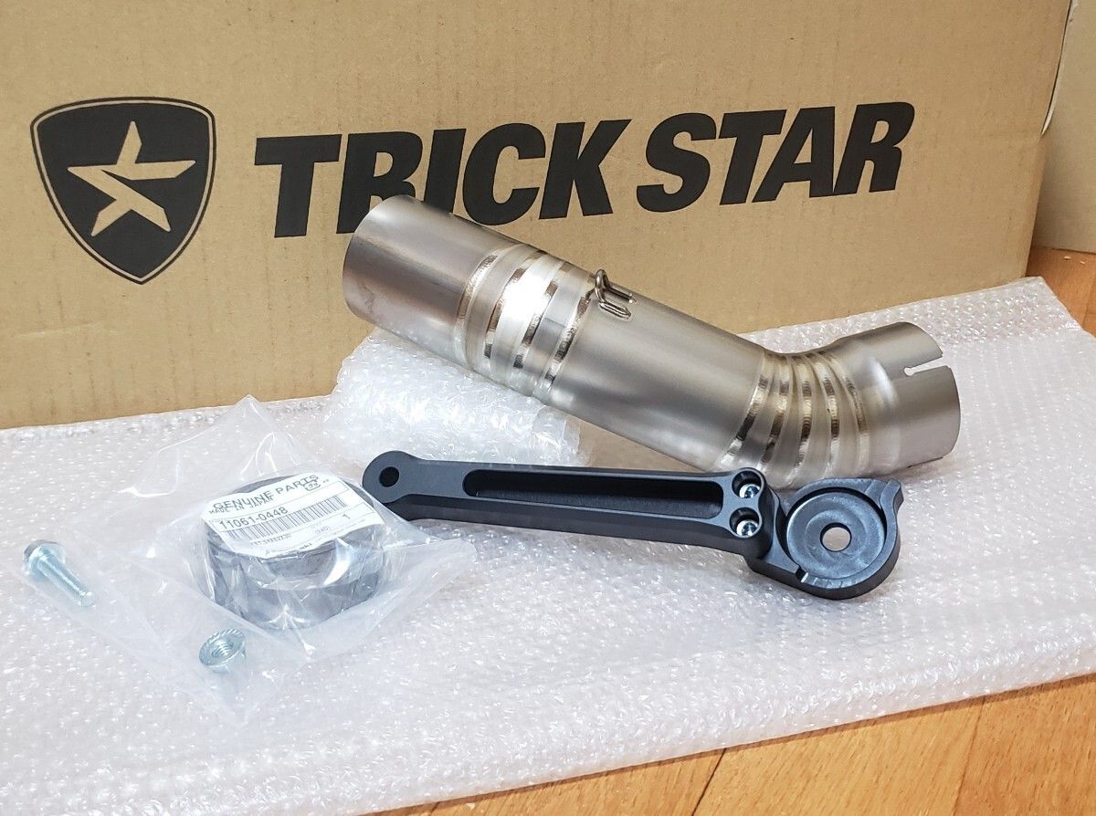 トリックスター│スリップオン リンクパイプ チタン│NINJA1000SX