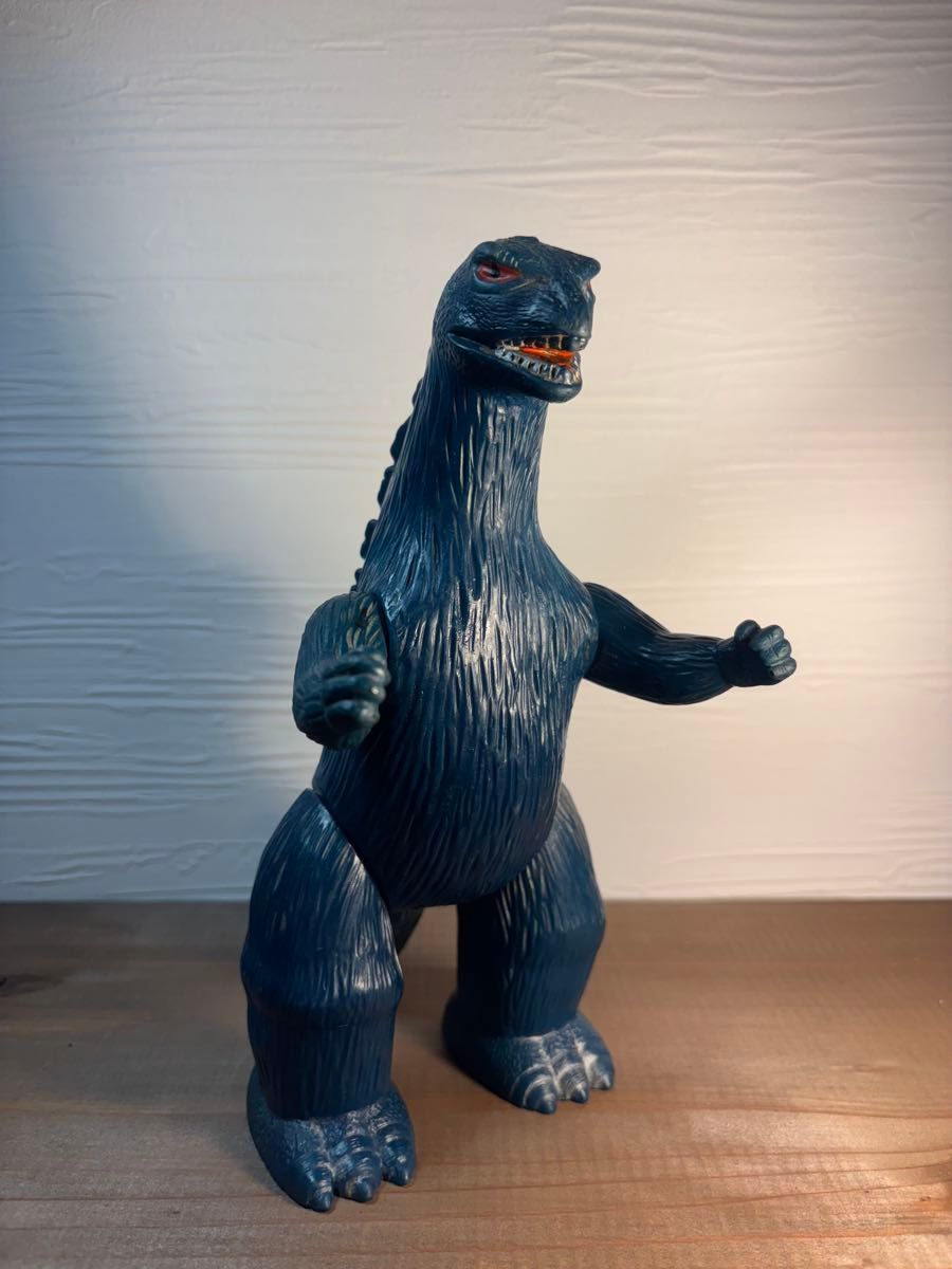 両足刻印 マルサン ゴジラ 当時物 ソフビ ブルマァク 怪獣 Godzilla
