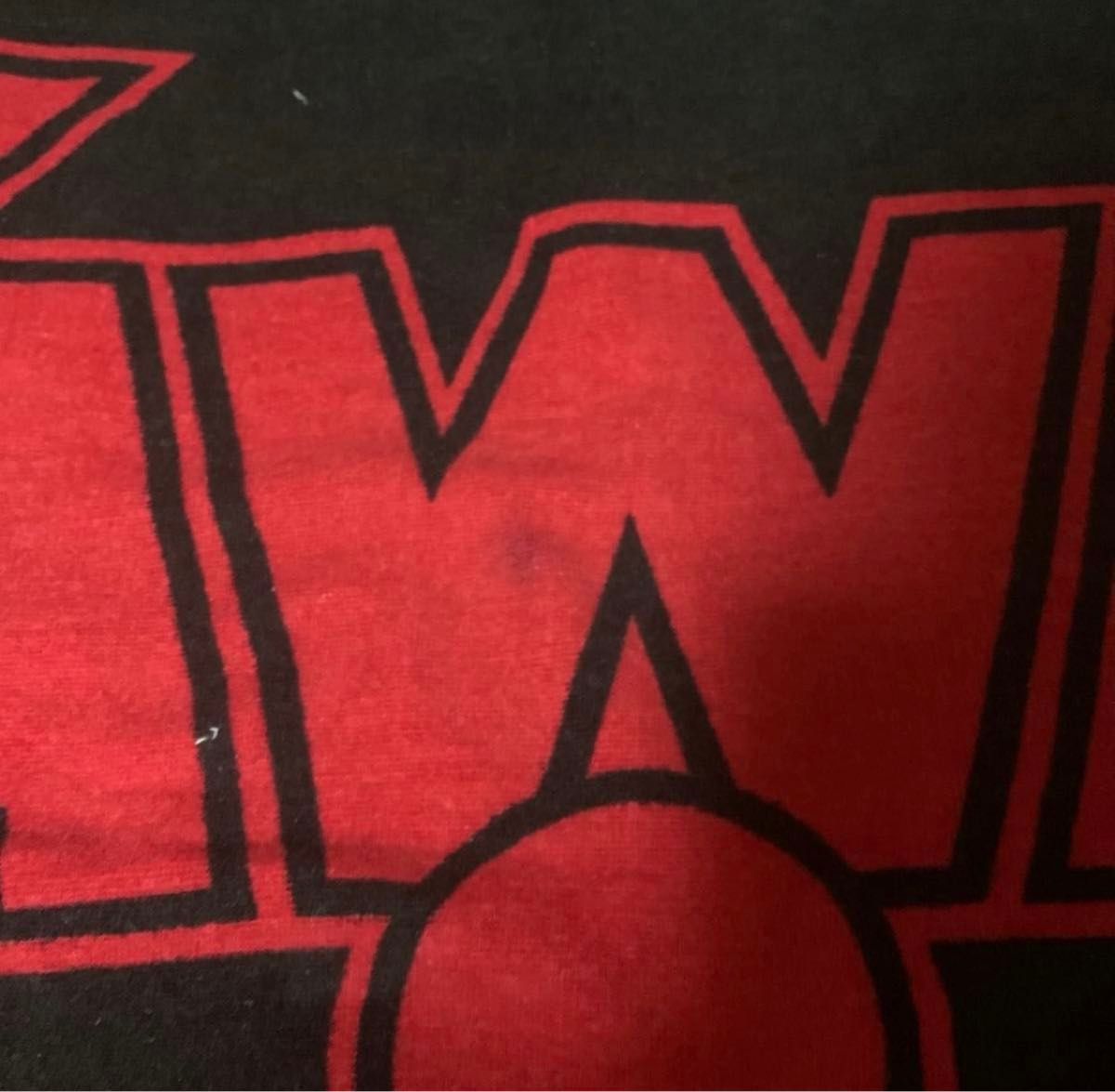 矢沢永吉YAZAWA大判バスタオル昭和レア品ビーチタオル赤黒当時物