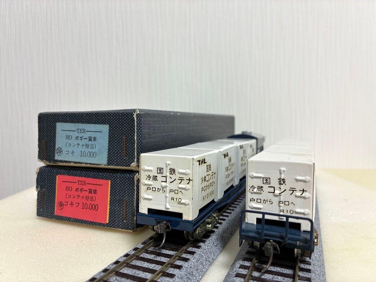 KTM 【6378】鉄道模型 HOゲージ エンドウ コキ 貨車 5520 コンテナ HO