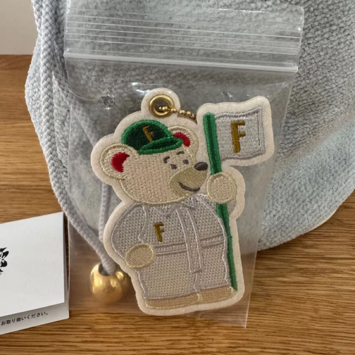 新品 未使用 FEILER フェイラー ユニ ゴルフ女子 巾着バッグ シルバー