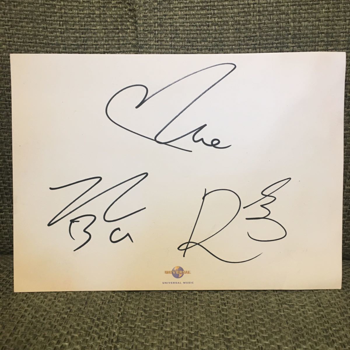 Yahoo!オークション - ケラケラ 直筆サイン入り色紙 UNIVERSAL MUSIC公