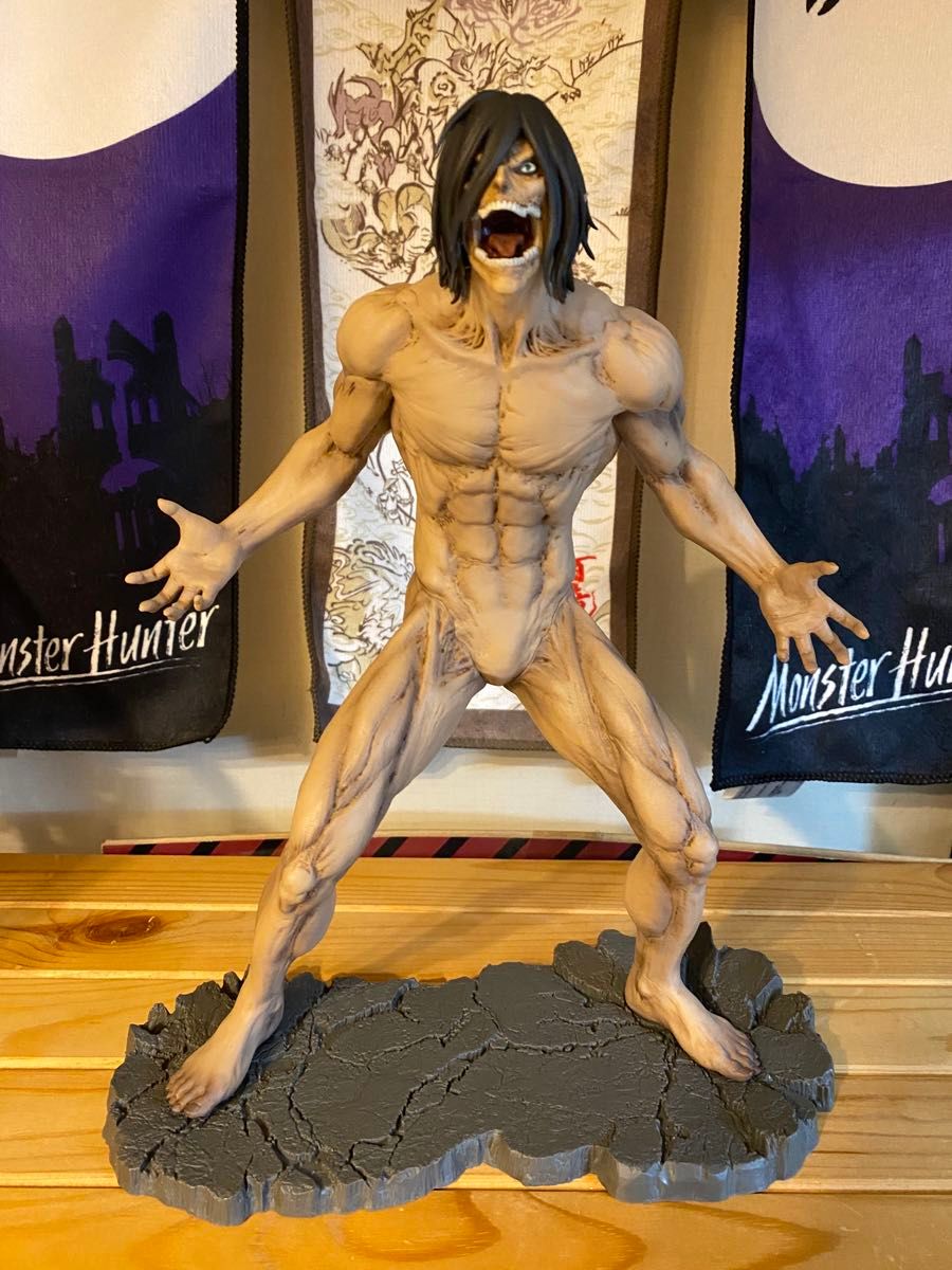 一番くじ 進撃の巨人 ラストワン賞 フィギュア エレン 巨人 【箱無し