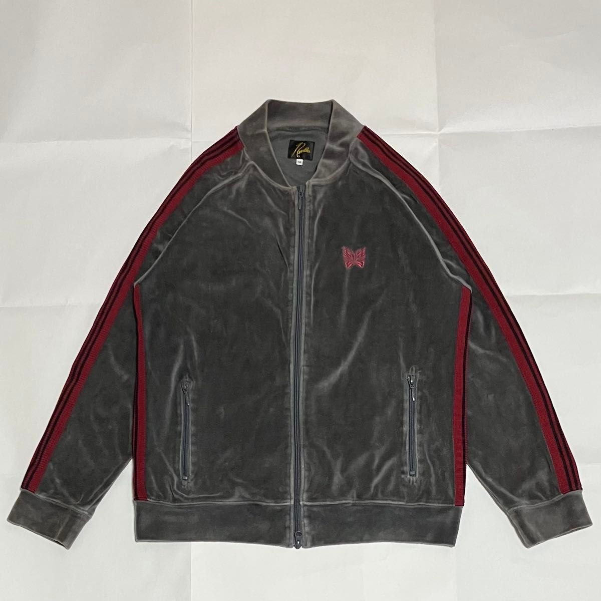 人気】NEEDLES ニードルス ベロアトラックジャケット 蝶 パピオン 刺繍