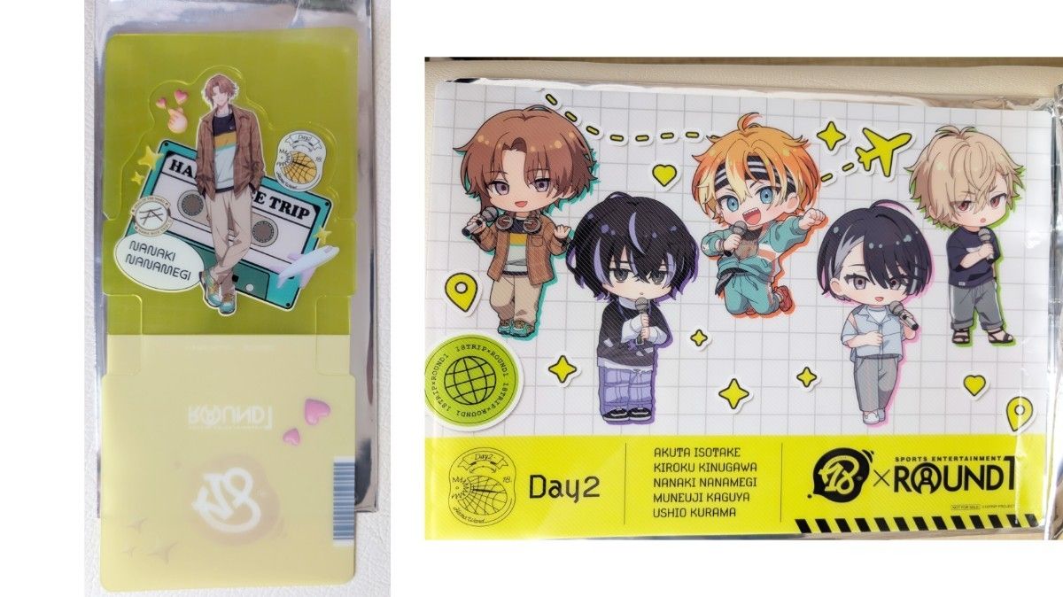 Novelbright☆ラウンドワン☆プラマット全4種☆ファイル☆コースター