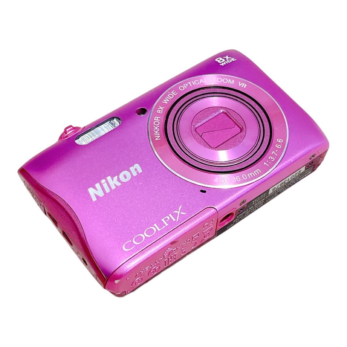 ジャンク Nikon COOLPIX S3700 ピンクニコン デジタルカメラ デジカメ