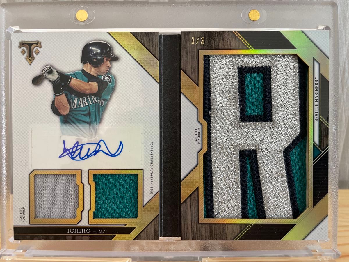 3枚限定】【ラストナンバー】イチロー topps triple thread 2016