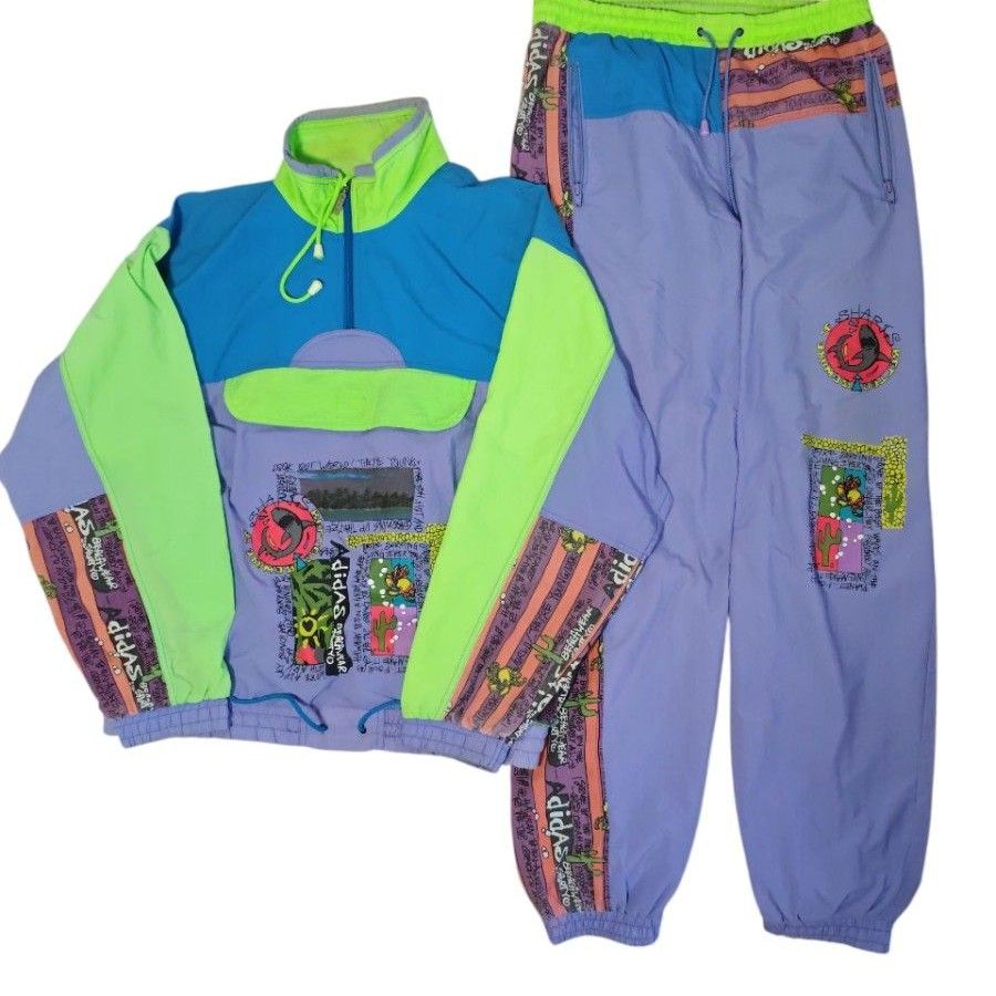 adidas×stussy 幻のコラボ セットアップ ナイロンジャケット ジャージ