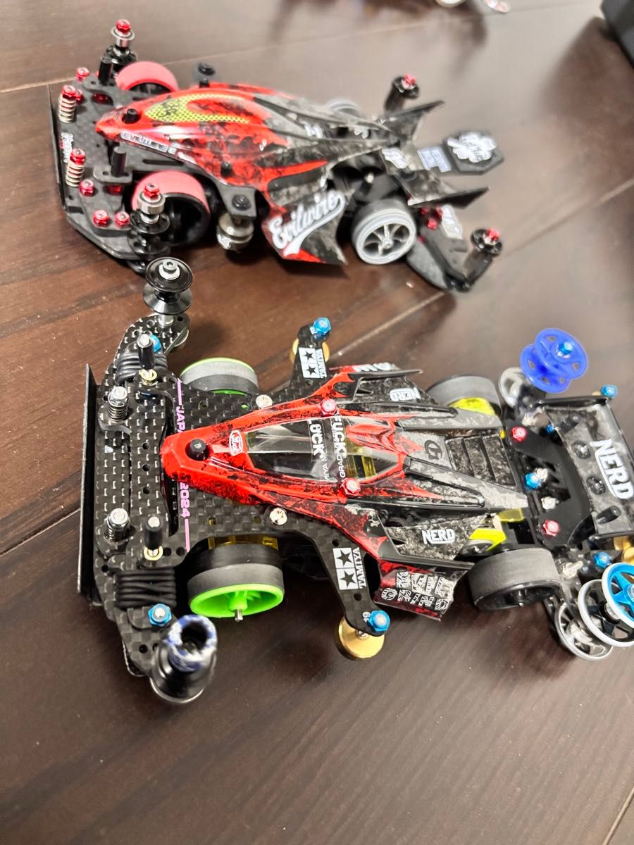 ミニ四駆 引退セット 超豪華 未使用品カーボンパーツ 慣らしモーター