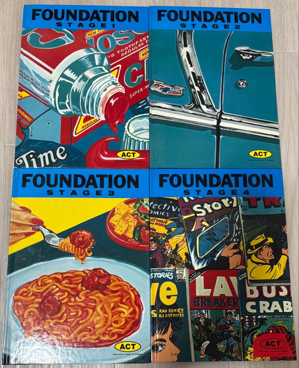 土屋秀 湯村輝彦 永井博 イラスト ACT英会話カセットテープ テキスト