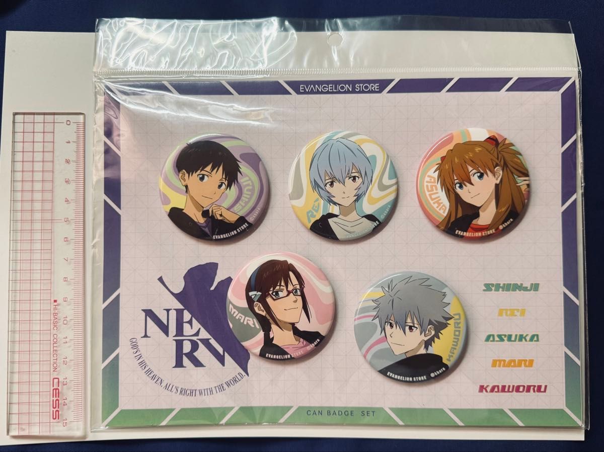 稀少品！】エヴァンゲリオン アスカ、綾波、カヲル、シンジ、マリ 缶