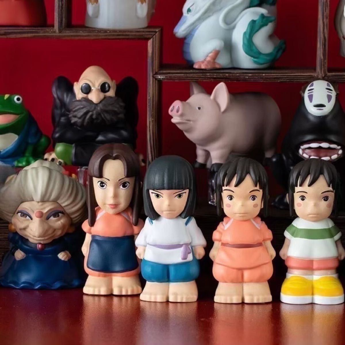 新品 千と千尋の神隠し 指人形 ゆびにんぎょう 2点セット 頭 カシラ 豚